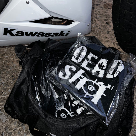 DeadShotClub “DeadShot” Beanie (White/Black)