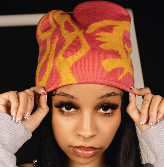 Flame Beanie “Pink”