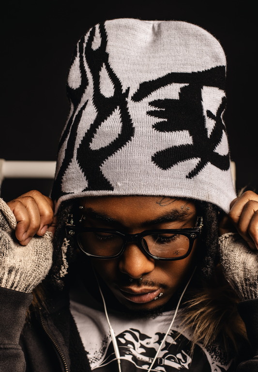 Flame Beanies “Light Grey”