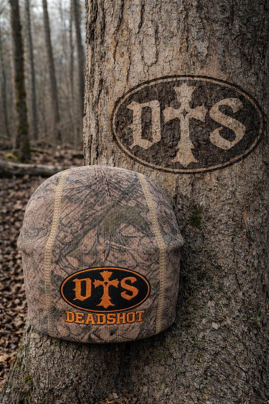 Knitted “Camo Orange” Beanie